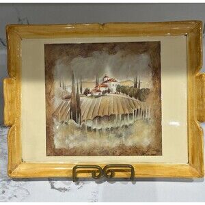 Vintage Tirinnazi Tray Florence Italy Italian Country Side (plastic)